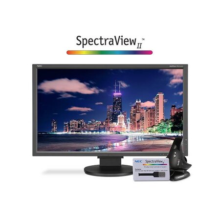 Nec MultiSync 27" 6ms DVI/HDMI/DP/USB LED LCD Monitor w/SpectraViewII & EA275UHD-BK-SV